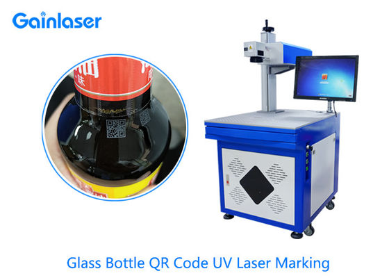 AC110V 0.02mm Scanner Glass UV Laser Marking Machine