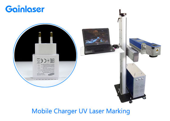 AC220V Win XP Flying UV Laser Marking System للزجاج